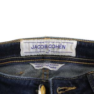 JACOB COHEN デニムパンツ ジーンズ スキニー ハラコパッチ ボタンフライ 29 インディゴ