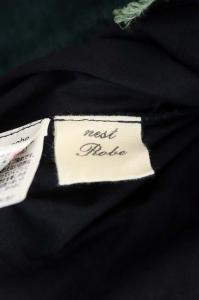 nest Robe リネンロングフレアスカート インディゴ