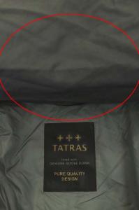 TATRAS LTA7OG4496 ダウンコート 02 グレー