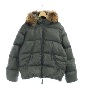 ダウンジャケット フード ファー 48 カーキ