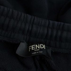 FENDI スウェットイージーパンツ ワッペン 44 ブラック