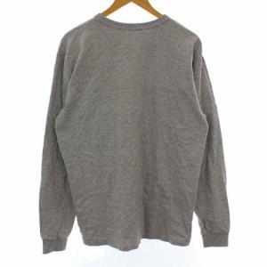AURALEE SOFT CORD L/S TEE 5 グレー