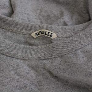 AURALEE SOFT CORD L/S TEE 5 グレー