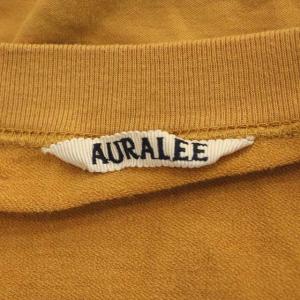 AURALEE プルオーバースウェット 4 キャメルイエロー