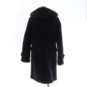 MACKINTOSH ダッフルコート ロング丈 トグルボタン フード ウール 34 XS ネイビー
