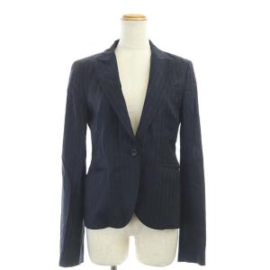 Theory ストライプスーツセットアップ ネイビー