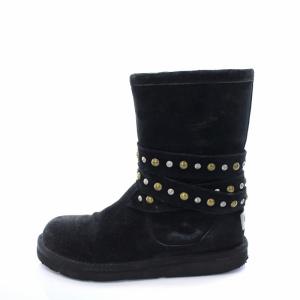 UGG australia クロヴィス ムートンブーツ スエード スタッズ 22cm ブラック