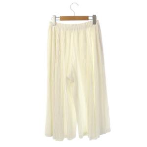 PLEATS PLEASE ISSEY MIYAKE ISSEY MIYAKE プリーツワイドパンツ フレア イージー 2 ホワイト