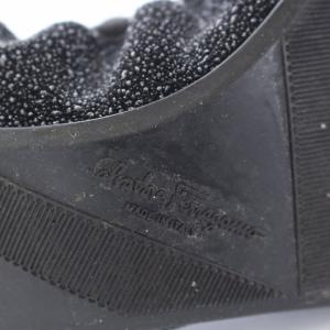 Salvatore Ferragamo ヴァラリボン バレエシューズ レザー 6 ブラック