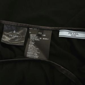 PRADA 台形スカート シルク 膝丈 40 ブラック