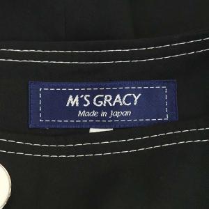 M'S GRACY ボタンデザインフレアスカート 38 ブラック