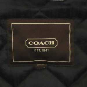 COACH キルティングジャケット コーデュロイ S 黒