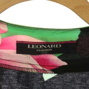 LEONARD シャツ ジャケット ノーカラー 長袖 花柄  LL ピンク ブラック グリーン