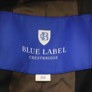 BLUE LABEL CRESTBRIDGE Pコート 裏地チェック 38 黒