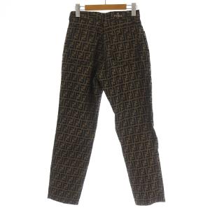 FENDI ズッカ柄 デニムパンツ 29 ブラウン