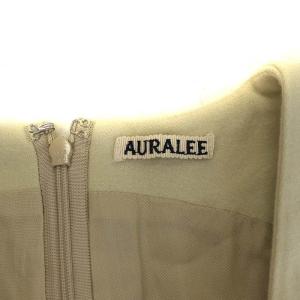 AURALEE 19AW SUPER SOFT WOOL FLANNEL JUMPSUIT 0 ミントグリーン