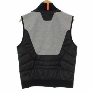 POLO RALPH LAUREN ベスト ジップアップ ロゴ 切替 170/92 XL グレー ブラック