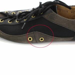 PRADA CAR SHOE ドライビングシューズ 8.5 スエード レザー ブラック グレー