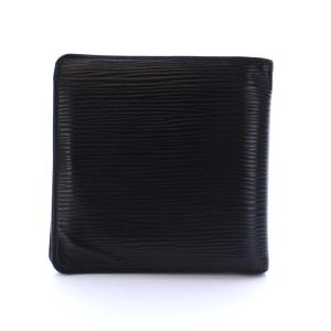 LOUIS VUITTON M63542 エピ ポルトビエ・カルトクレディ モネ 二つ折り財布 ブラック 