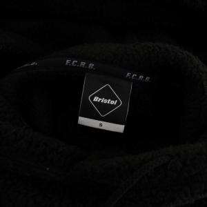F.C.Real Bristol 18年 ボアプリーススウェットパーカー S ブラック