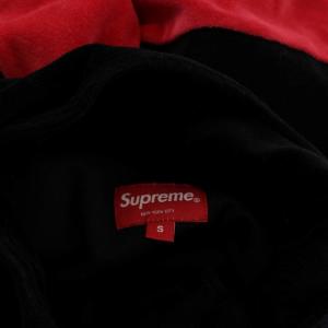 Supreme Velour Half Zip Pullover スウェット S ブラック