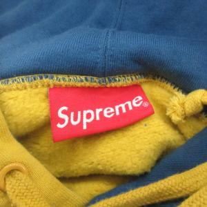 Supreme 19AW Spread Logo Hooded Sweatshirt フーディー S 黄
