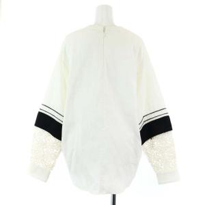 Chloe 花柄切替プルオーバーカットソー 36 ホワイト