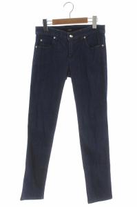 デニムパンツ ストレート スリム ジッパーフライ 27 ブルー