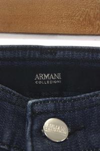 ARMANI COLLEZIONI デニムパンツ ストレート スリム ジッパーフライ 27 ブルー