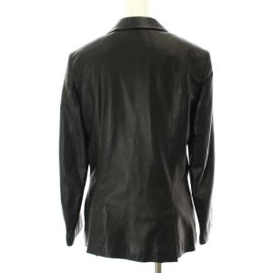 BALLY レザーテーラードジャケット USA8 ブラック