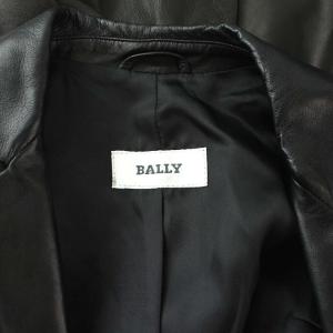 BALLY レザーテーラードジャケット USA8 ブラック