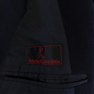 ROBERTA DI CAMERINO チェスターコート ダブル カシミヤ 日本製 LL 紺