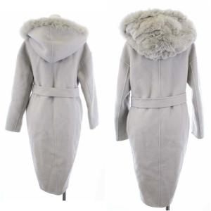 Diagram GRACE CONTINENTAL コーディガン リバーシブル ガウンコート カーディガン アウター ミドル丈 ロング 36 グレー