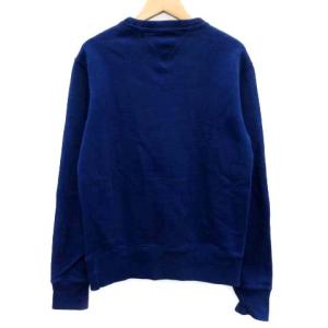 POLO RALPH LAUREN トレーナー スウェット ロゴプリント 長袖 裏起毛 XS ブルー