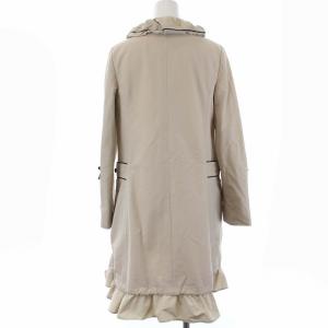 TOCCA スプリングコート 春アウター ミドル丈 ロング フリル 0 XS ベージュ