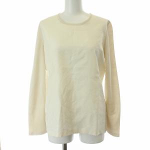 カットソー 切替 シルク 36 ベージュ