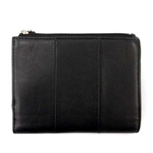 COACH ロゴレザー三つ折り財布 ブラック