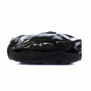 TORY BURCH トートバッグ ハンドバッグ ナイロン ロゴ PVCレザー切替 ブラック