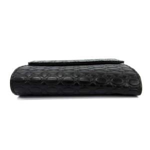 Vivienne Westwood 財布 二つ折り ミニオーブ ダブルホック レザー ブラック