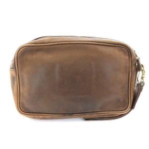 COACH オールドコーチ レザーセカンドバック ブラウン