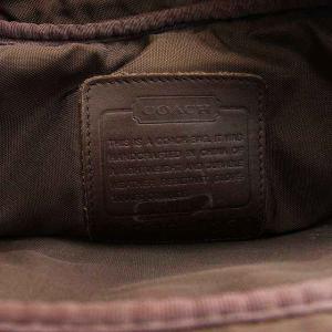COACH オールドコーチ レザーセカンドバック ブラウン
