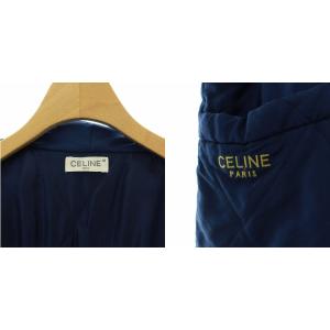 CELINE ヴィンテージ キルティングコート M ブルー