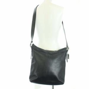 COACH レザーショルダーバック ブラック