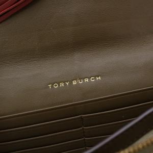 TORY BURCH ショルダーバック レザー タッセル スエード ベージュ
