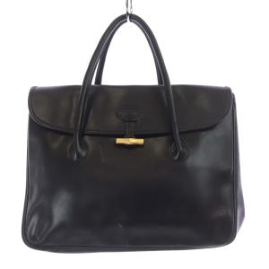 Longchamp ハンドバッグ トートバッグ レザー ブラック