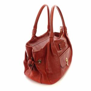 kate spade new york トートバッグ ロゴ 型押し レザー レッド