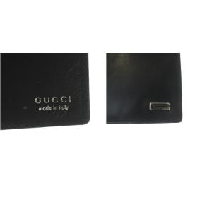 GUCCI ロゴレザーロングウォレット ブラック