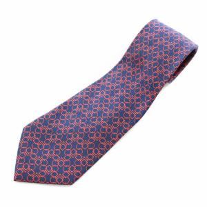ネクタイ レギュラータイ 総柄 絹 シルク 紺 ネイビー 赤 レッド