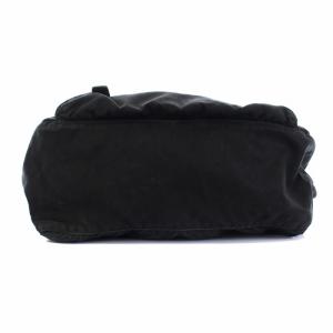 PRADA 三角プレート ナイロン×レザーショルダーバッグ ブラック