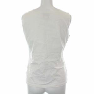 Jean Paul GAULTIER カットソー ノースリーブ タンクトップ コットン ワッペンS ホワイト